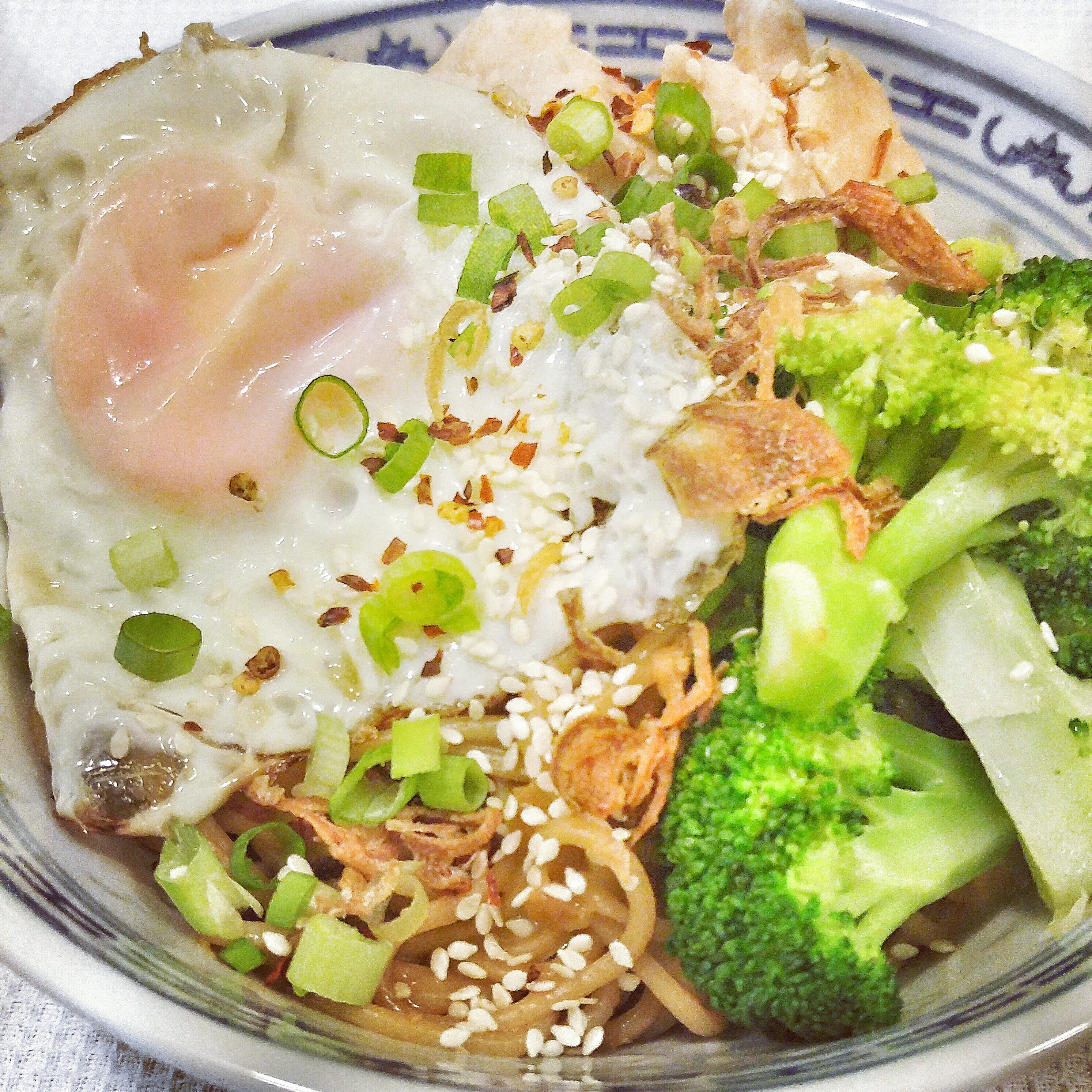 Thai Peanut Noodles with Chicken and Broccoli